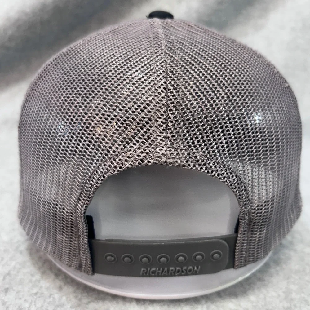 Eagle Redi-Mix Mens Black Richardson Trucker Hat Mesh Snapback Cap 112 OSFA